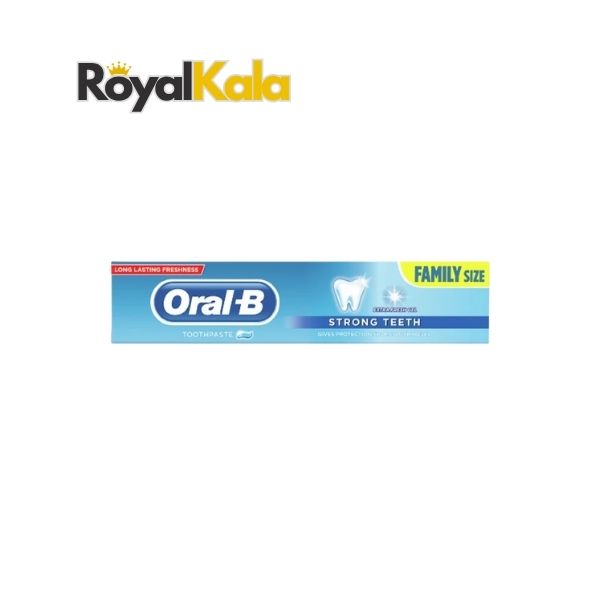 تصویر خمیردندان اورال بی مدل Strong Teeth سایز خانوادگی با طعم نعنا برای محافظت از دندان‌ها