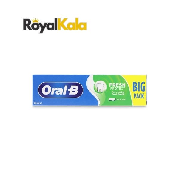 خمیردندان اورال بی مدل Fresh Protect با طعم نعنای تازه و فرمول ضد پوسیدگی