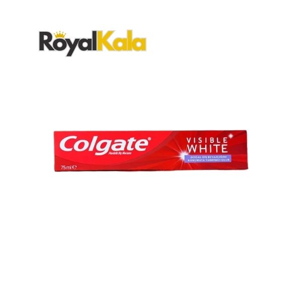 صویر خمیردندان Colgate Visible White Restore Natural Whiteness حجم ۷۵ میلی‌لیتر