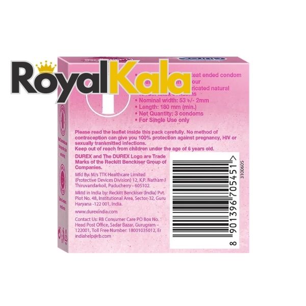 کاندوم نازک با طعم آدامس بسته ۳ عددی