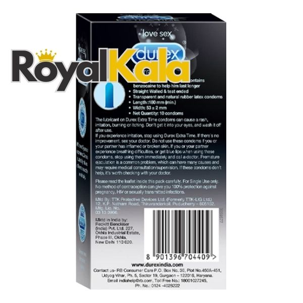 کاندوم دورکس مدل Extra Time بسته ۱۰ عددی