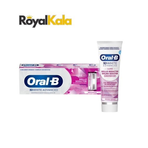 خمیر دندان اورال بی آلمانی سفیدکننده مدل Oral B 3D white advanced حجم 75 میل